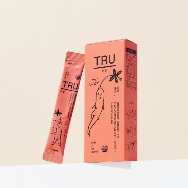 [정성농장] 스틱형 홍삼정 TRU(츠루) 4주 분, 단맛과 첨가물 없는 100% 순수홍삼