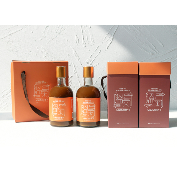 (26년 추석)(서해미감 농업회사법인 주식회사) 노을생강청_온기 선물세트(450g*2병)