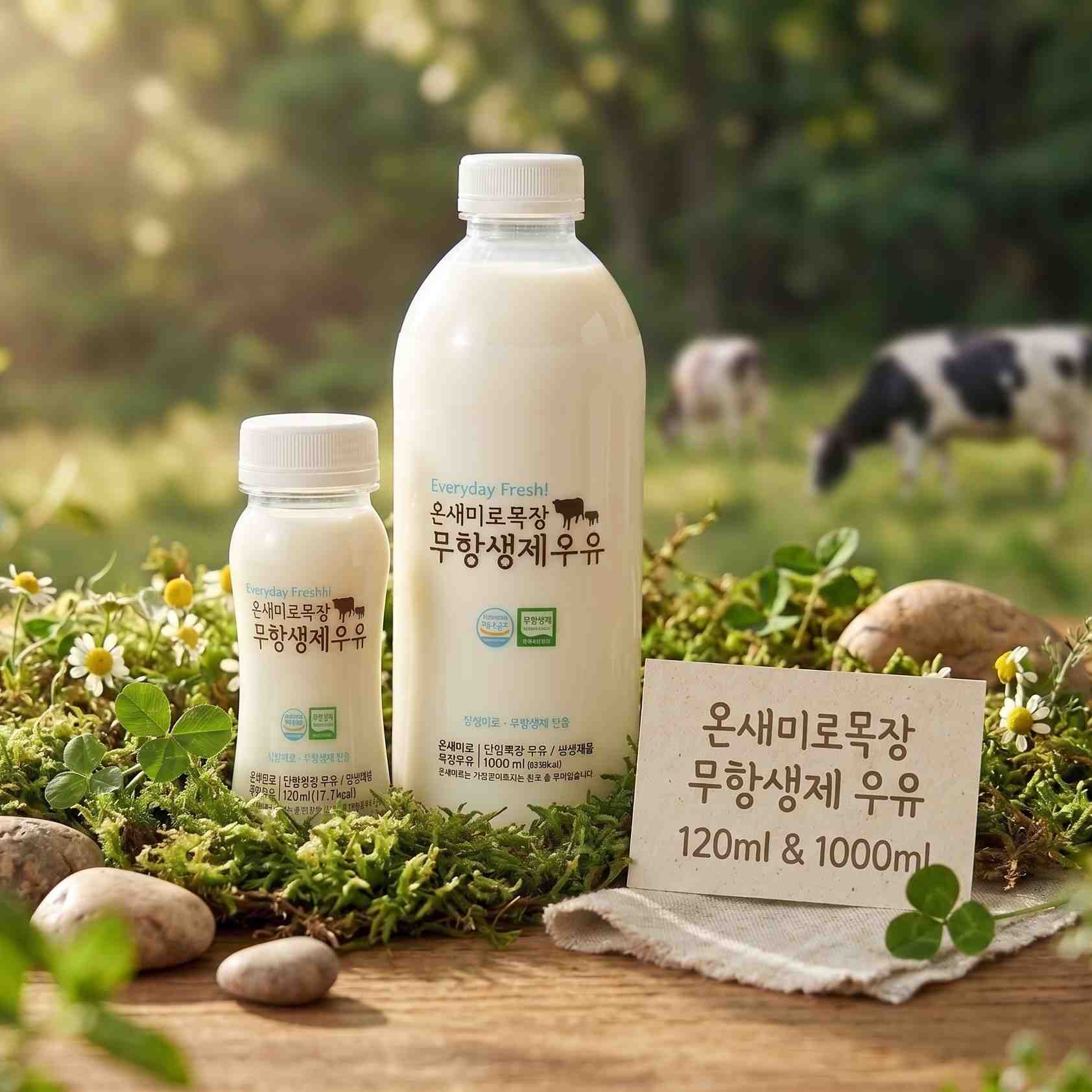 (26년 추석)(온새미로목장우유) 무항생제 우유 