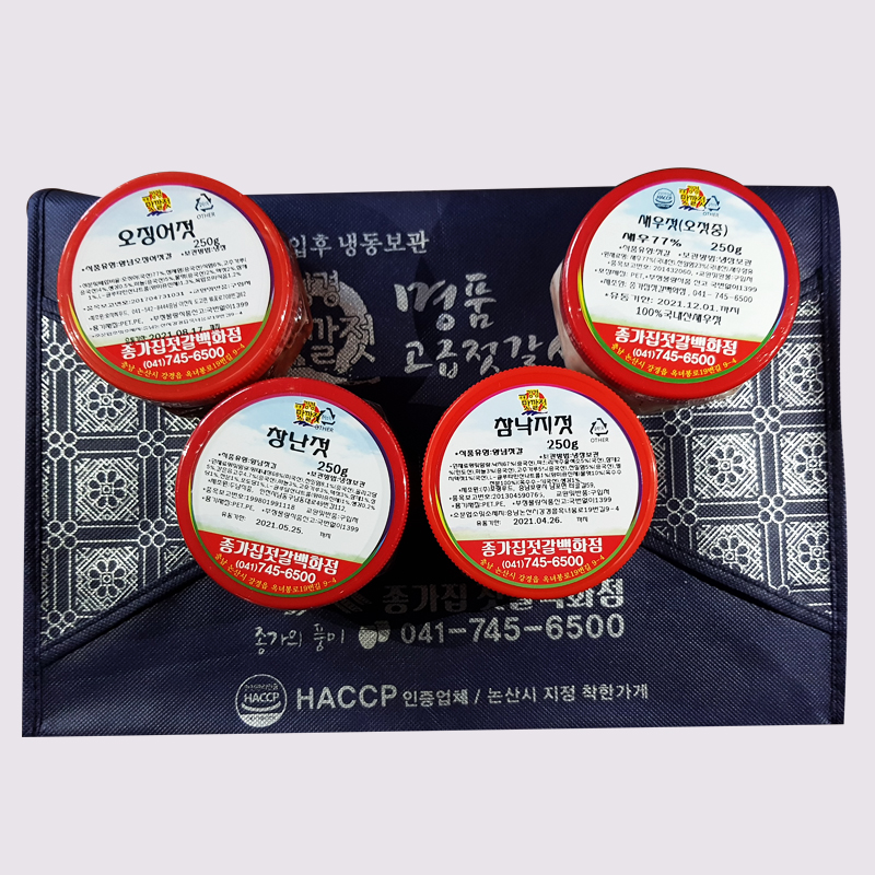 (26년 추석)(종가집젓갈백화점) [선물세트] 실속형 250g 4종(1-6호)