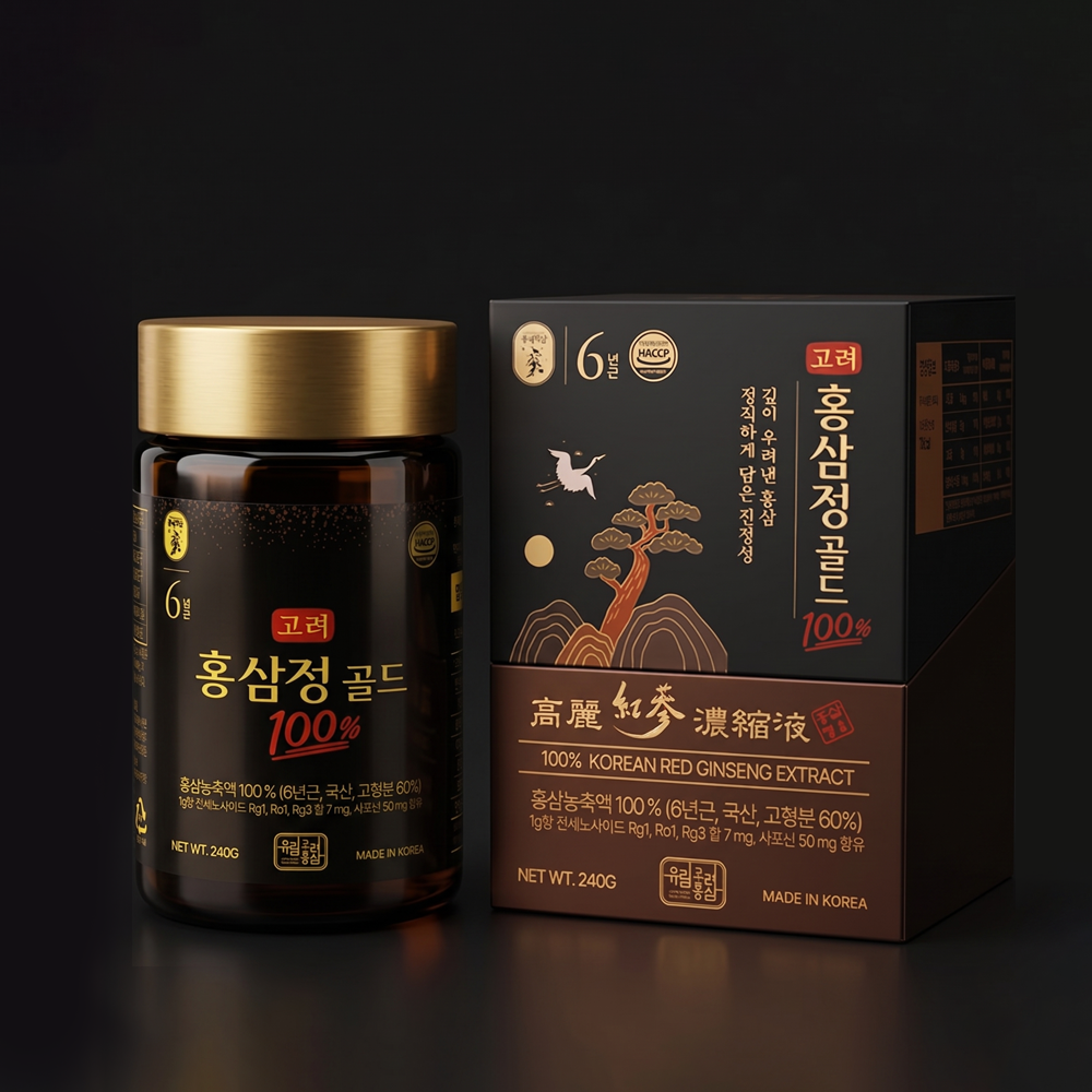 (26년 추석)((주)유림고려홍삼) 고려홍삼정 골드 100%+쇼핑백