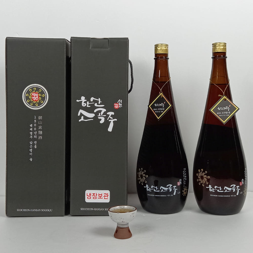 (26년 추석)(오곡양조장) 한산소곡주 1500 세트