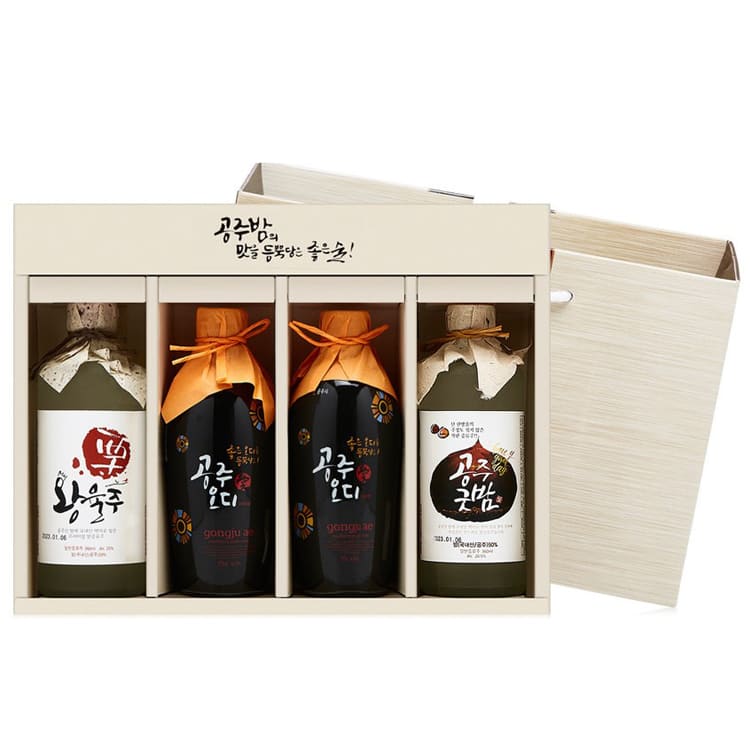 (26년 추석)(사곡양조원)상시주세트(3Kg 굿밤360 20.5 1병, 오디와인375 15도 2병, 왕율주360 25도 1병)