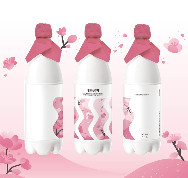 (순성왕매실영농조합법인)새로운 우리막걸리 매화꽃비 6.5도 750ml 3병set