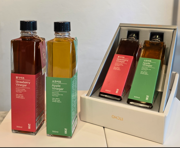 (26년 희망드림)(잇초) 프리미엄 딸기+사과 식초 300ml 2종 세트