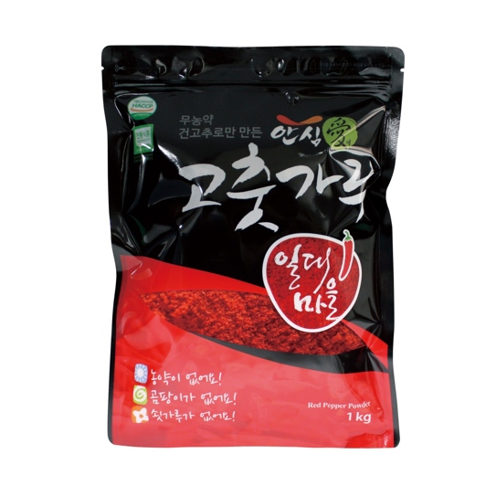 (제이에스) 무농약 고춧가루 1kg(순한맛,중간맛,매운맛)