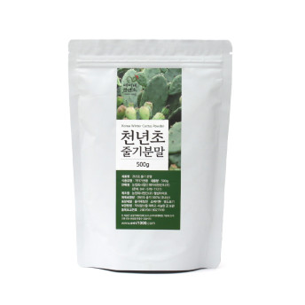 (에미네천년초)  천년초 줄기 분말 국내산 손바닥선인장 500g