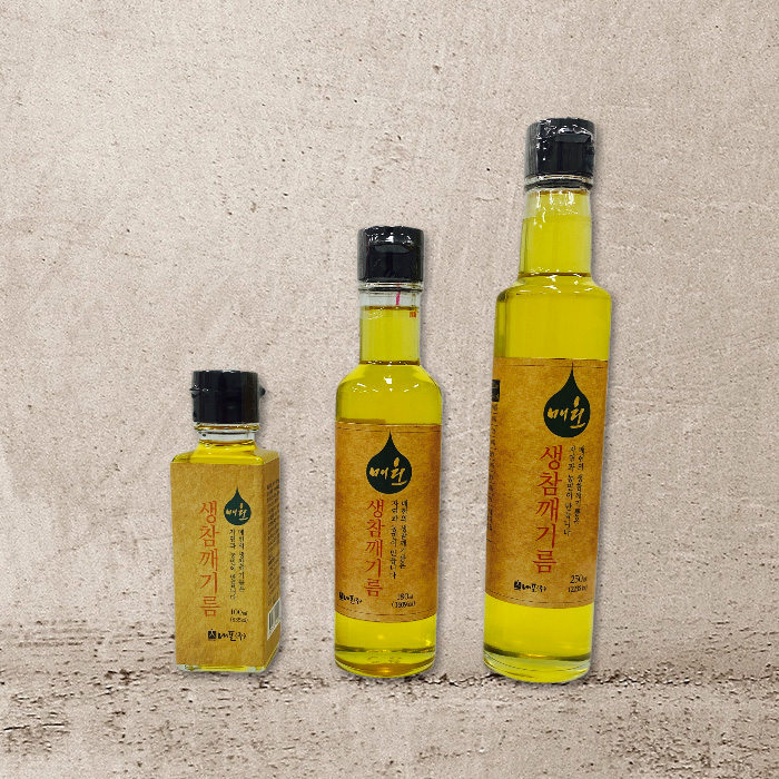 (농업회사법인내포)매헌 생 참깨기름 100ml/180ml/250ml