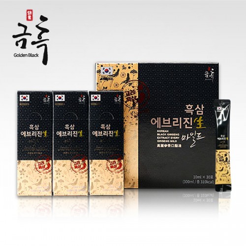 (금산흑삼) 금흑 흑삼 에브리진생 마일드 10ml*30포