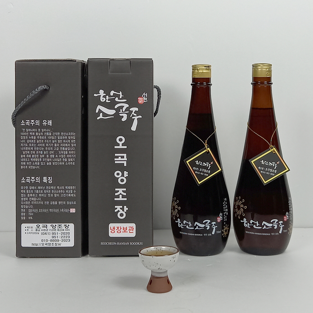 (26년 추석)(오곡양조장) 한산소곡주 750 세트