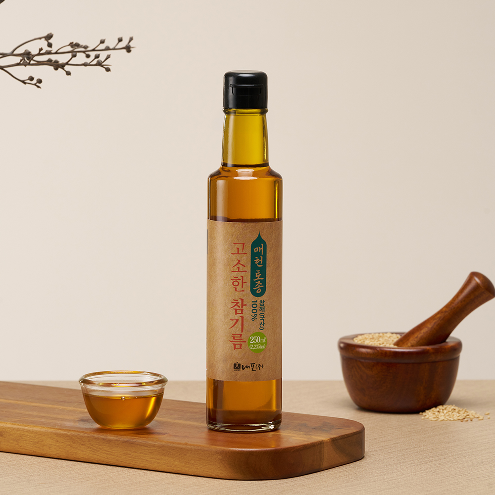 (26년 희망드림)(농업회사법인내포주식회사)고소한 참기름 1병 선물세트(100ml/180ml/250ml)